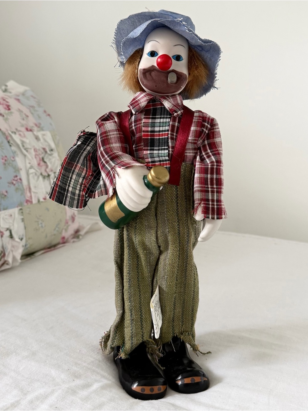 1980 Albert E. Price Vintage Hobo- Clown Porcelain Doll